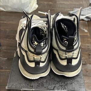 Stylish Black and White Lebron style Shoes
